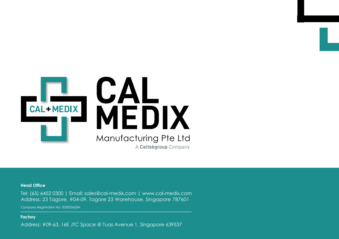 CalMedix Manufacturing Product Catalogue